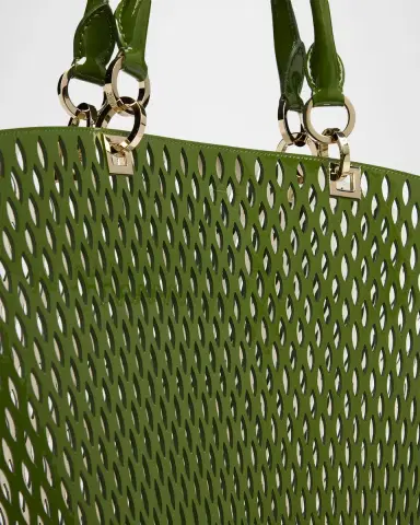 Tom Ford Cut Out Patent Leather Large Tote Bag | Thumbnail 6