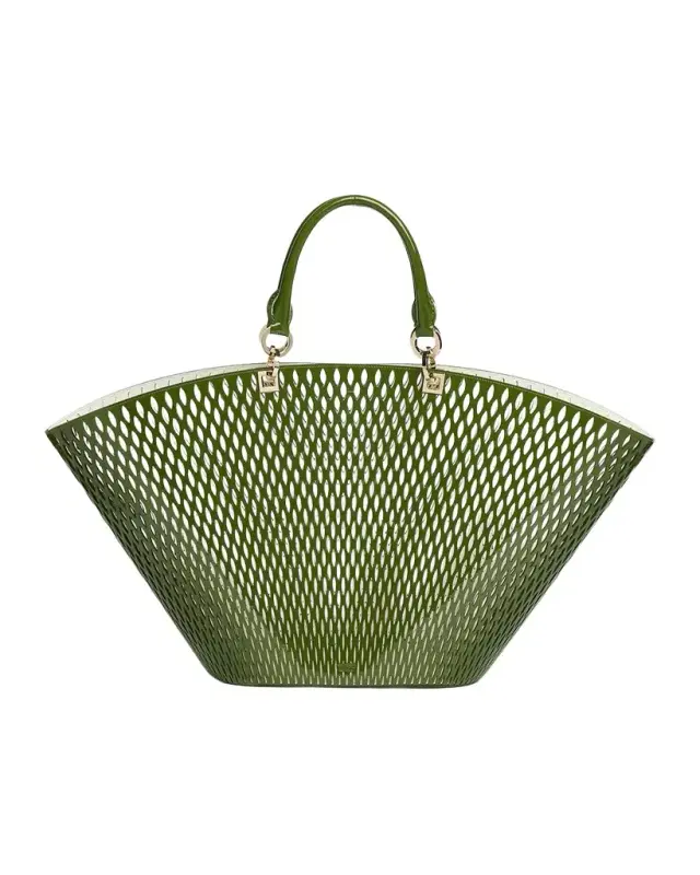 TOM FORD Cut Out Patent Leather Large Tote Bag