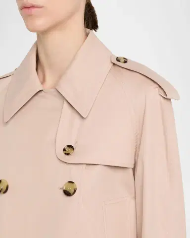 Burberry Haltye Cropped Gabardine Trench Jacket | Thumbnail 5 Burberry Haltye Cropped Gabardine Trench Jacket | Thumbnail 5