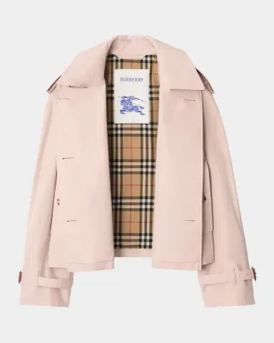 Burberry Haltye Cropped Gabardine Trench Jacket | Thumbnail 6 Burberry Haltye Cropped Gabardine Trench Jacket | Thumbnail 6