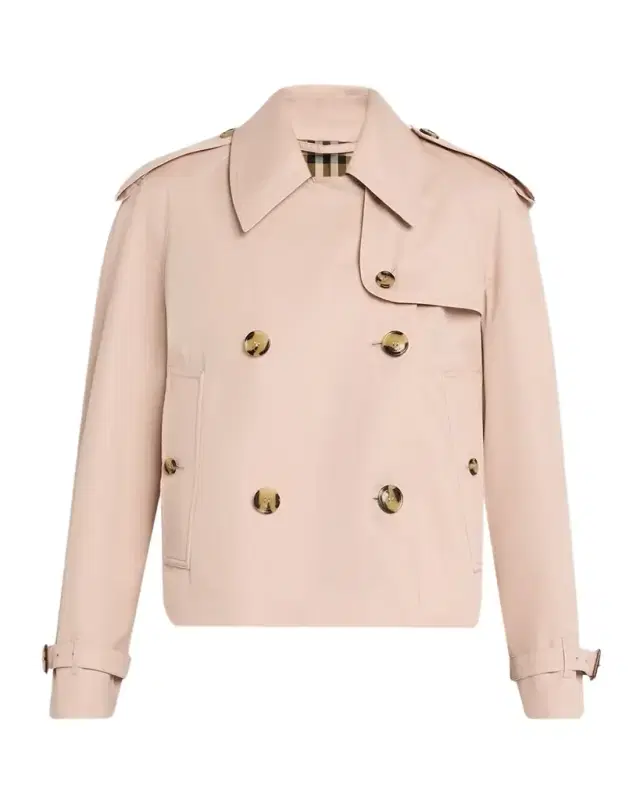 Haltye Cropped Gabardine Trench Jacket