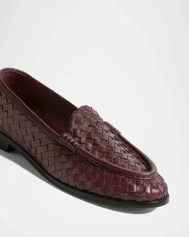 Bottega Veneta Silenzio Intrecciato Leather Loafers | Thumbnail 3 Bottega Veneta Silenzio Intrecciato Leather Loafers | Thumbnail 3