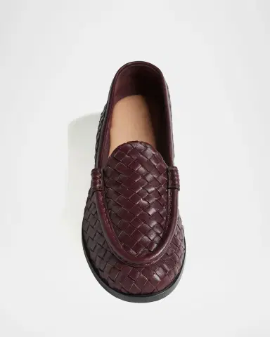 Bottega Veneta Silenzio Intrecciato Leather Loafers | Thumbnail 4 Bottega Veneta Silenzio Intrecciato Leather Loafers | Thumbnail 4