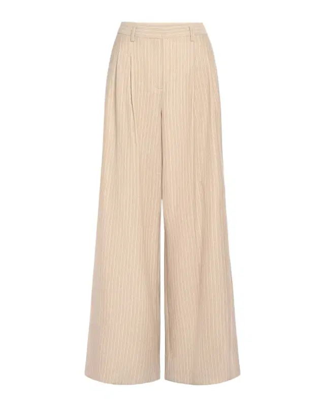 Avery Linen-Blend Wide-Leg Pants