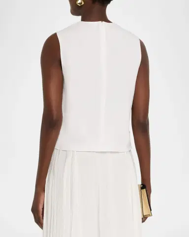Vince Linen Crewneck Top | Thumbnail 3 Vince Linen Crewneck Top | Thumbnail 3