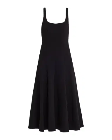 Vince Seamed Square-Neck Knit Midi Dress | Thumbnail 1 Vince Seamed Square-Neck Knit Midi Dress | Thumbnail 1