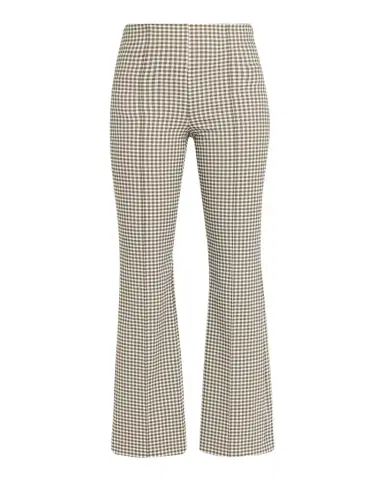 Vince Niki Gingham Mid-Rise Crop Flare Pants | Thumbnail 1 Vince Niki Gingham Mid-Rise Crop Flare Pants | Thumbnail 1