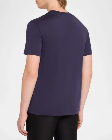 Tom Ford Men's Lyocell-Cotton Crewneck T-Shirt | Thumbnail 3