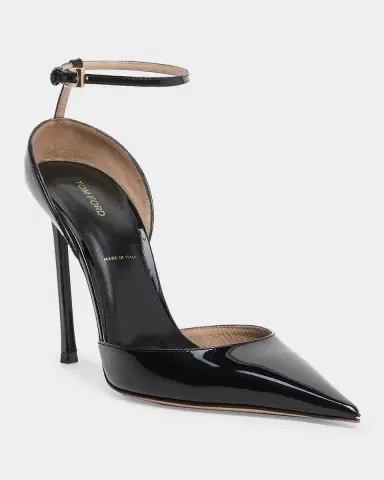 Tom Ford 105mm Patent Leather Ankle-Strap Pumps | Thumbnail 4 Tom Ford 105mm Patent Leather Ankle-Strap Pumps | Thumbnail 4