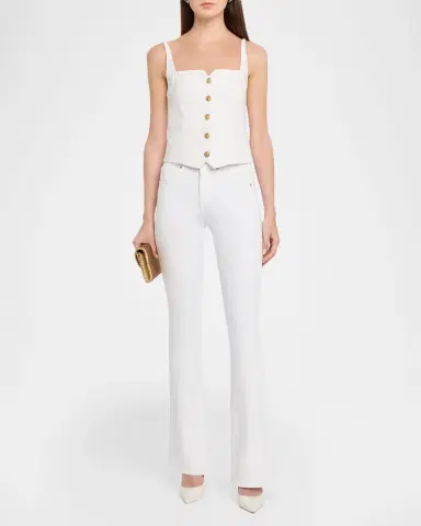 ALICE + OLIVIA Kelcey Sleeveless Button-Front Top | Thumbnail 2