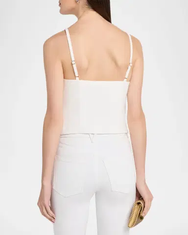 ALICE + OLIVIA Kelcey Sleeveless Button-Front Top | Thumbnail 3
