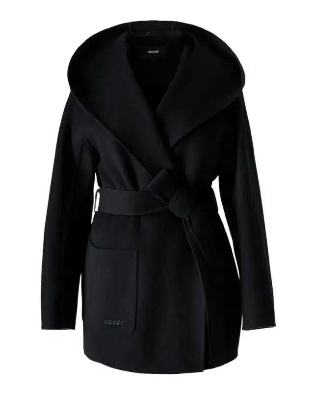 Mackage Paya-Z Hooded Wool Wrap Coat