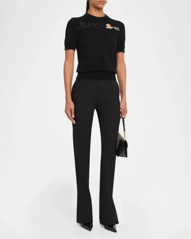 Libertine Snail Love Short-Sleeve Cashmere Sweater | Thumbnail 2