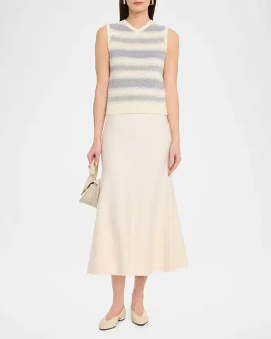 Vince V-Neck Knit Summer Sweater Vest | Thumbnail 2 Vince V-Neck Knit Summer Sweater Vest | Thumbnail 2