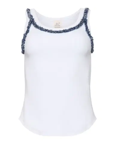 Cinq a Sept Fringe-Trim Tank Top | Thumbnail 1