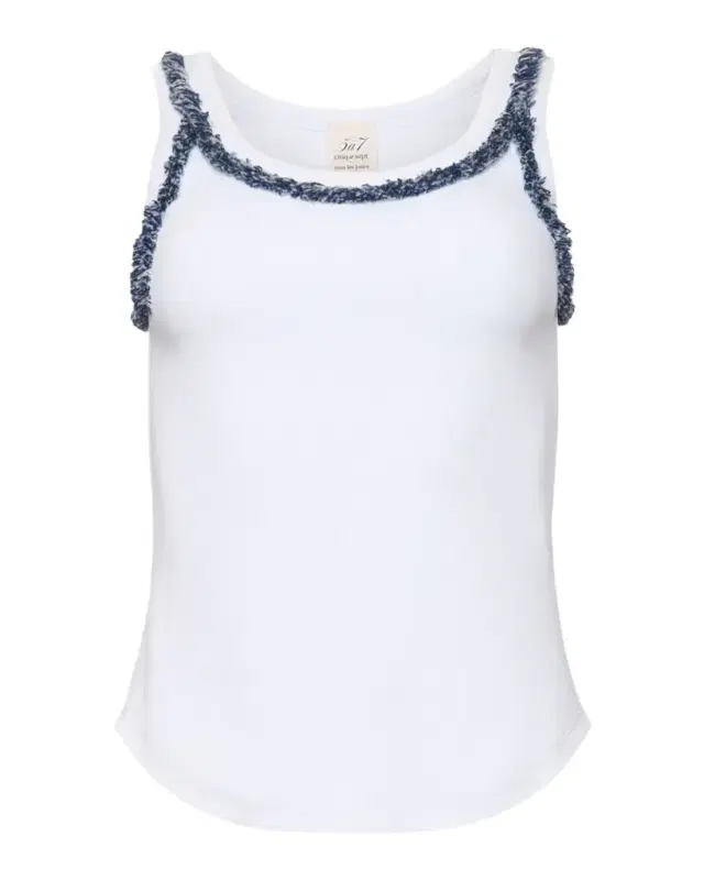 Cinq a Sept Fringe-Trim Tank Top
