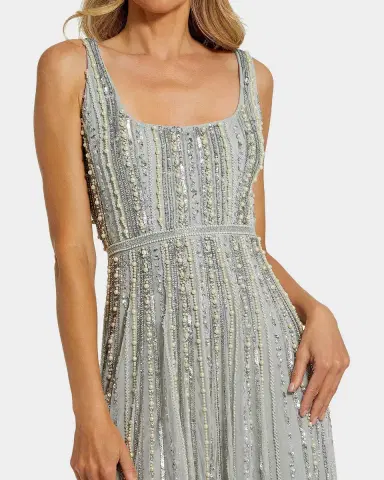 Mac Duggal Evening Sleeveless Beaded Gown | Thumbnail 2 Mac Duggal Evening Sleeveless Beaded Gown | Thumbnail 2
