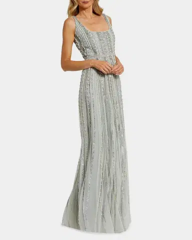 Mac Duggal Evening Sleeveless Beaded Gown | Thumbnail 3 Mac Duggal Evening Sleeveless Beaded Gown | Thumbnail 3