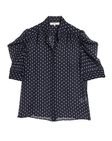 FRAME The Tie Print Gillian Blouse | Thumbnail 1