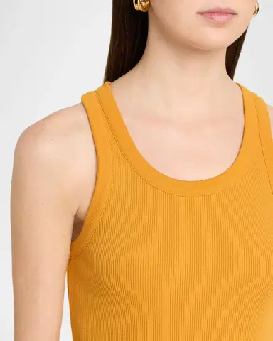Vince Scoop-Neck Ribbed Tank Top | Thumbnail 5 Vince Scoop-Neck Ribbed Tank Top | Thumbnail 5