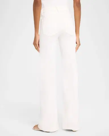 Veronica Beard Crosbie Mid-Rise Slim Wide-Leg Jeans | Thumbnail 3