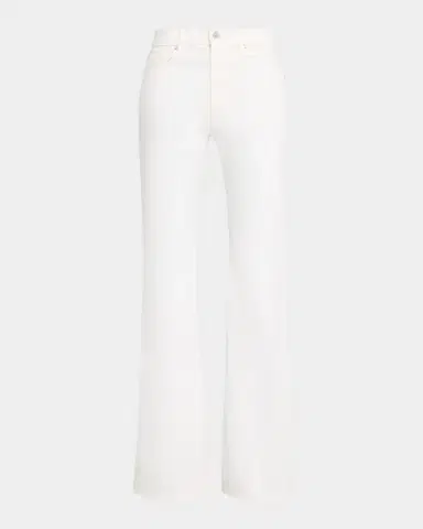 Veronica Beard Crosbie Mid-Rise Slim Wide-Leg Jeans | Thumbnail 1