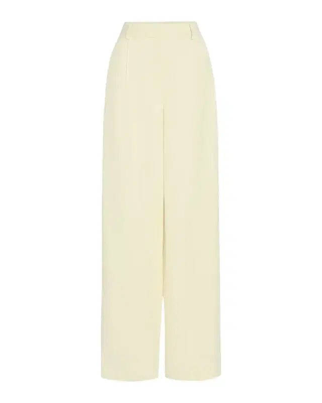 Hudson St Pants in Coated Viscose Linen