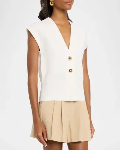 Veronica Beard Isador Knit Vest | Thumbnail 4 Veronica Beard Isador Knit Vest | Thumbnail 4