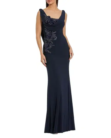 Mac Duggal Evening Beaded Jersey Sleeveless Gown | Thumbnail 1 Mac Duggal Evening Beaded Jersey Sleeveless Gown | Thumbnail 1