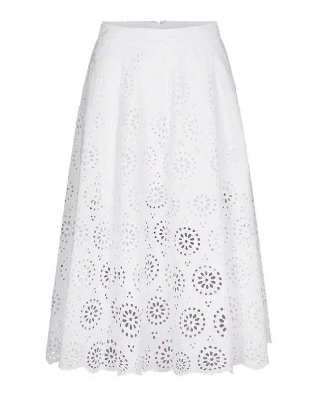 FRAME The Solstice Eyelet Skirt