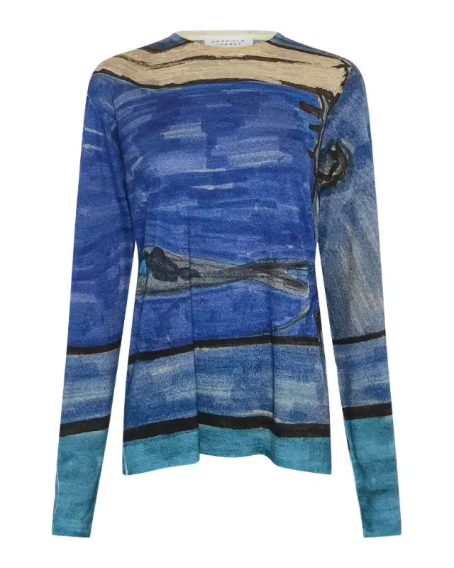 Isaro Long-Sleeve Cashmere Jersey T-Shirt