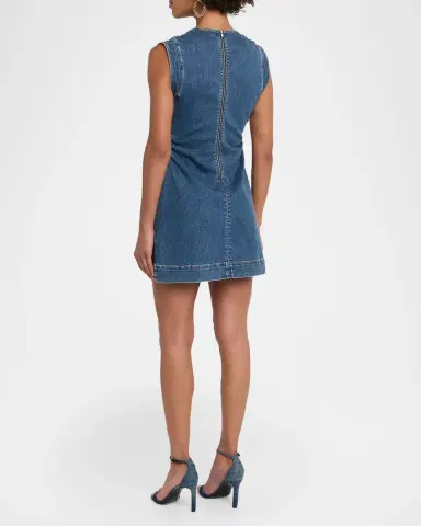 Veronica Beard Imara Denim MIni Dress | Thumbnail 3 Veronica Beard Imara Denim MIni Dress | Thumbnail 3