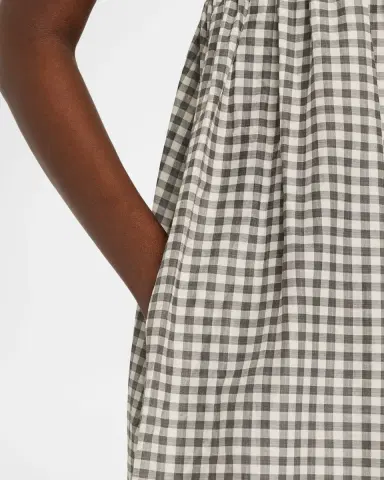 Vince Tie-Front Gingham Midi Dress | Thumbnail 5