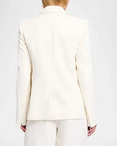 TWP Her Fit Blazer in Coated Viscose Linen | Thumbnail 3 TWP Her Fit Blazer in Coated Viscose Linen | Thumbnail 3