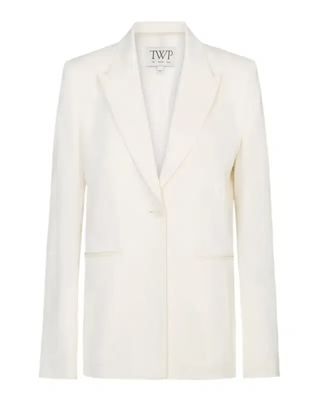 Her Fit Blazer in Coated Viscose Linen