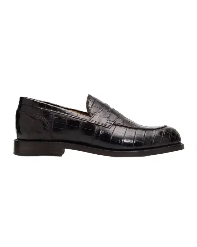 Allen Edmonds Reserve Men's Miller Reserve Crocodile Leather Penny Loafers