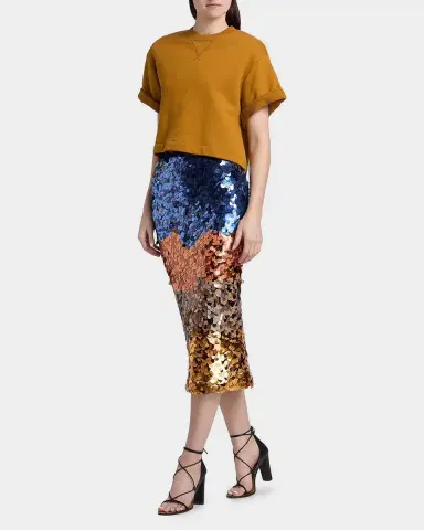 Ulla Johnson x Helen Frankenthaler Matilde Sequined Midi Skirt | Thumbnail 2