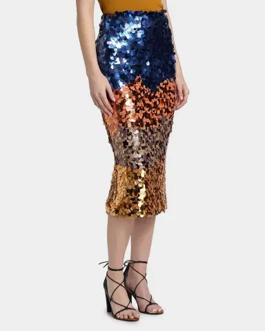 Ulla Johnson x Helen Frankenthaler Matilde Sequined Midi Skirt | Thumbnail 7