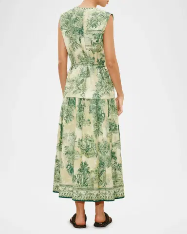 ALÉMAIS Sara Printed Midi Dress | Thumbnail 3