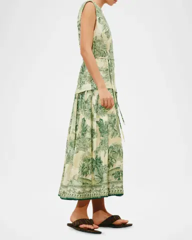 ALÉMAIS Sara Printed Midi Dress | Thumbnail 4