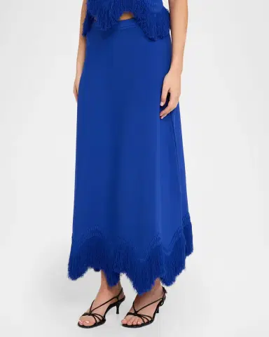 Ulla Johnson Paulina Knit Fringe Midi Skirt | Thumbnail 4 Ulla Johnson Paulina Knit Fringe Midi Skirt | Thumbnail 4