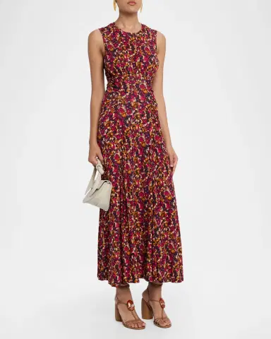 Ulla Johnson Lana Printed Sleeveless Maxi Dress | Thumbnail 4 Ulla Johnson Lana Printed Sleeveless Maxi Dress | Thumbnail 4