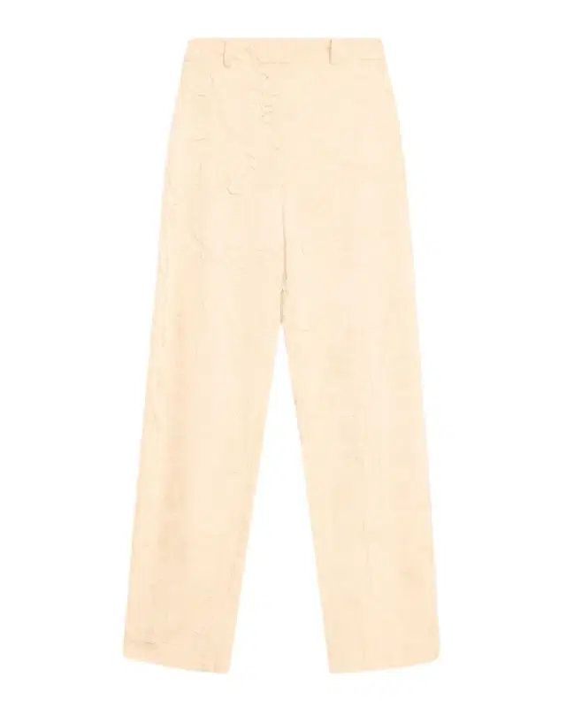 Carine High-Rise Crinkled Satin Pants