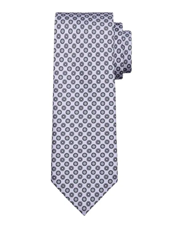 Brioni Men 's Micro-Medallion Silk Tie
