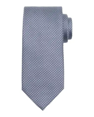 Brioni Men's Micro Triangle Silk Jacquard Tie | Thumbnail 1