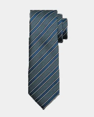 Brioni Men's Diagonal Stripe Jacquard Silk Tie | Thumbnail 2 Brioni Men's Diagonal Stripe Jacquard Silk Tie | Thumbnail 2