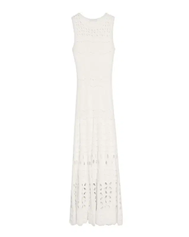 Lakshmi Knit Open-Work Maxi Dress