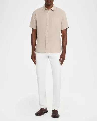 Vince Men's Linen Sport Shirt | Thumbnail 2