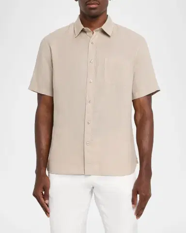Vince Men's Linen Sport Shirt | Thumbnail 4