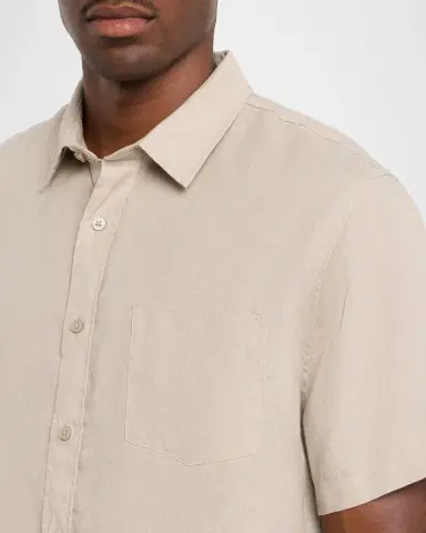 Vince Men's Linen Sport Shirt | Thumbnail 5